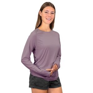 NWT Reel Life Women's Long Sleeve UV Tee Size XL Purple